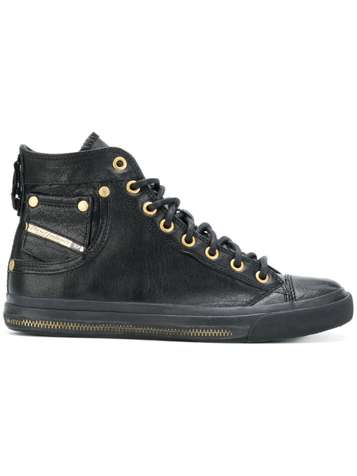 Diesel Exposure Iv W Hi-top Sneakers - Black