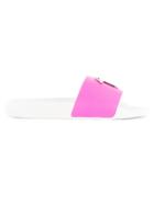 Giuseppe Zanotti Design Logo Plaque Slides - Pink