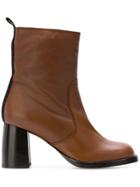 Joseph Side Zip Boots - Brown
