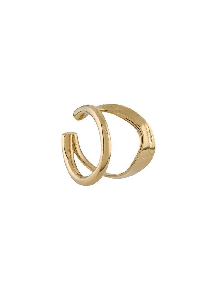 Maria Black Ripples Earcuff - Gold