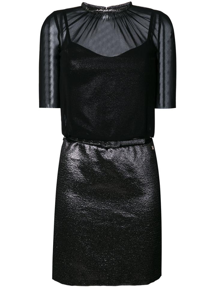 Twin-set Panelled Dress - Black