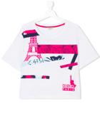 Kenzo Kids Eiffel Tower Tiger T-shirt - White