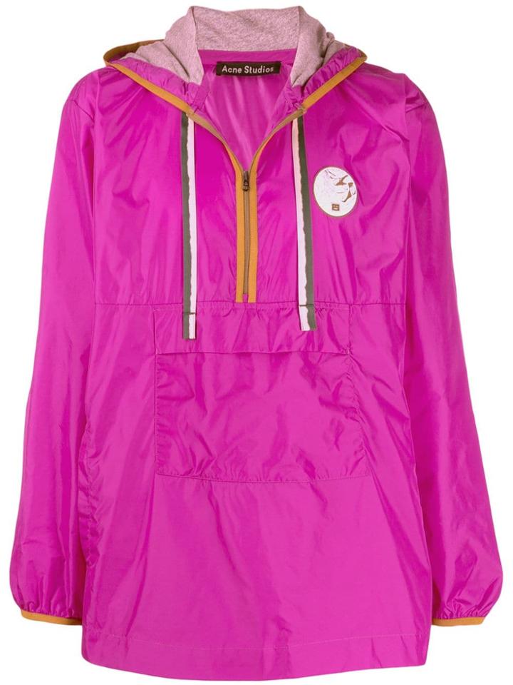 Acne Studios Hooded Anorak Jacket - Pink