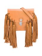 Roberto Cavalli Kids - Fringed Shoulder Bag - Kids - Leather/suede - One Size, Brown