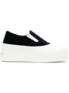 Miu Miu Platform Slip-on Sneakers - White