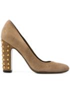 Gucci Vintage Studded Pumps - Brown