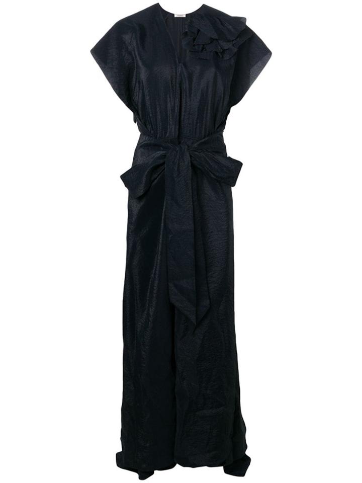 Nina Ricci Floral Detail Belted Dress - Blue