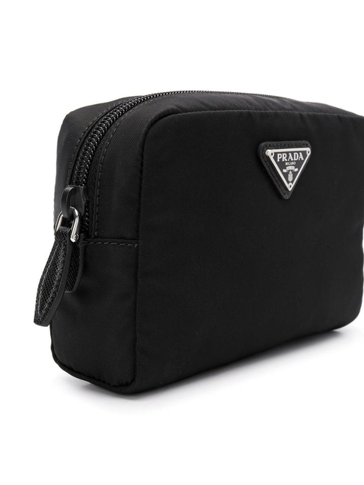 Prada Zipped Make Up Bag - Black