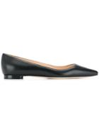 Manolo Blahnik Pointed Ballerina Shoes - Blck