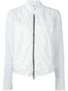 Rooms By Lost And Found Sheer Sleeve Bomber Jacket