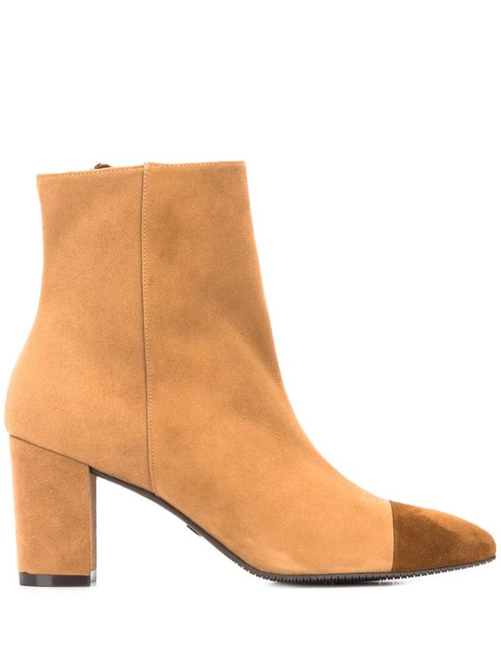 Stuart Weitzman Two-tone Ankle Boots - Neutrals