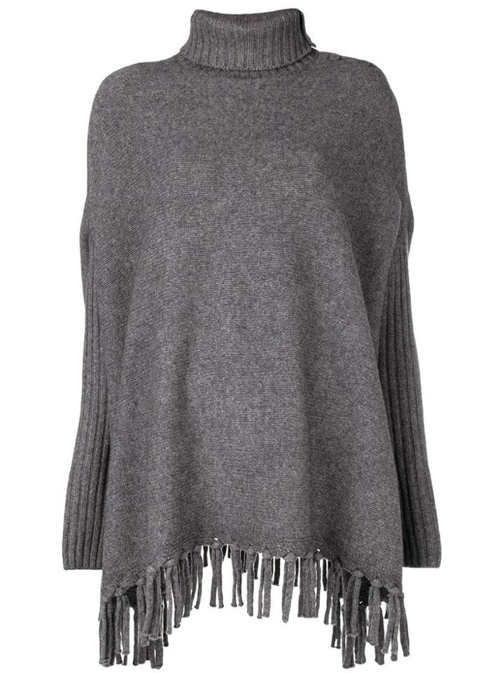Snobby Sheep Poncho-style Sweater - Grey