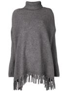 Snobby Sheep Poncho-style Sweater - Grey
