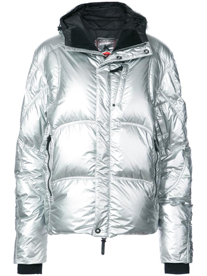 Kru Metallic Puffer Jacket
