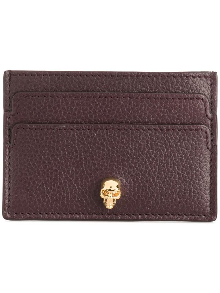 Alexander Mcqueen Slim Skull Wallet - Brown