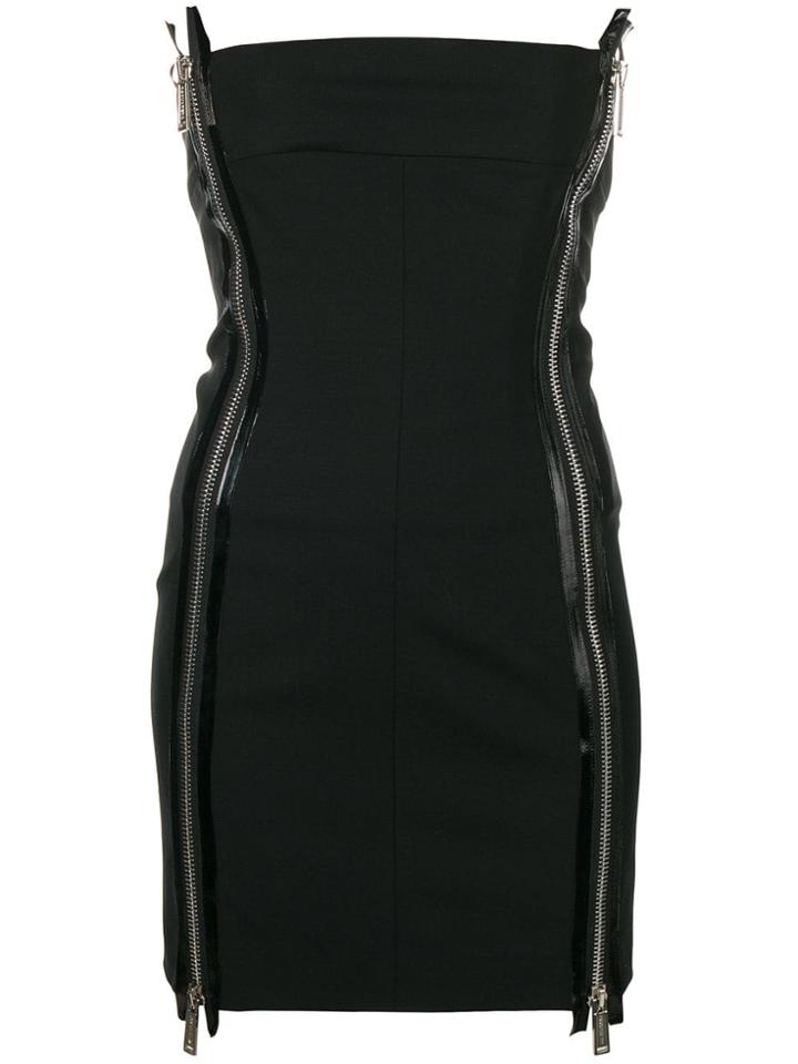 Dsquared2 Double Zip Mini Dress - Black