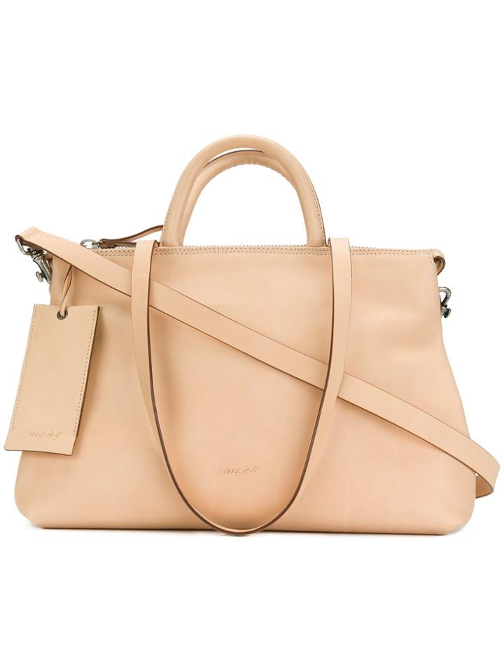 Marsèll Embossed Logo Crossbody Bag - Nude & Neutrals