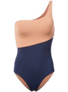 Onia Sienna One-shoulder Swimsuit - Blue