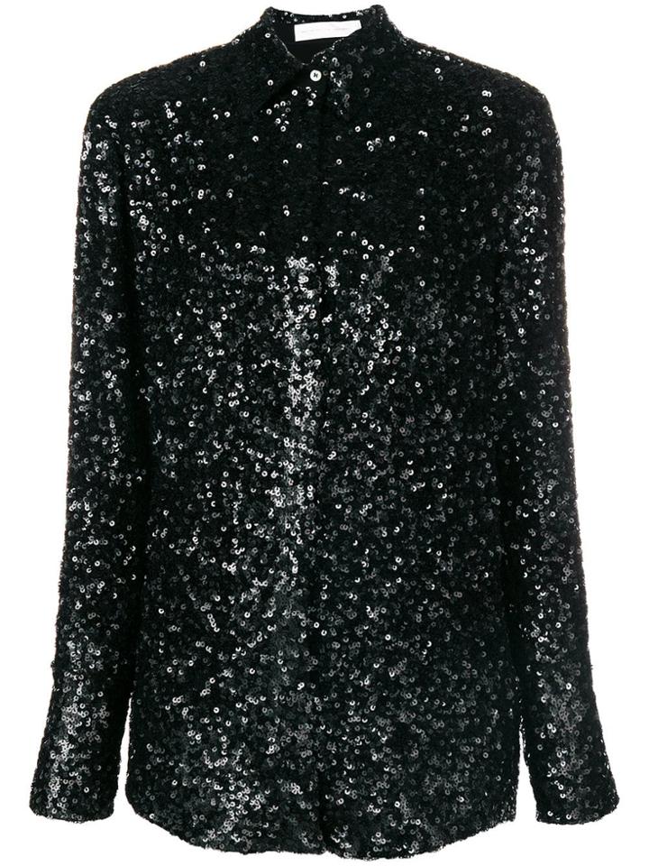 Victoria Victoria Beckham Sequin Embellished Shirt - Black