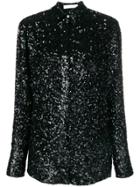 Victoria Victoria Beckham Sequin Embellished Shirt - Black