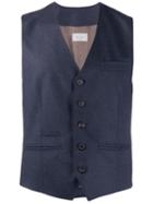 Brunello Cucinelli Slim-fit Tailored Waistcoat - Blue