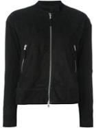 Eleventy Zip-up Jacket, Women's, Size: 42, Black, Polyester/spandex/elastane/suede