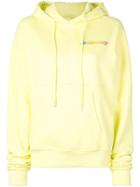 Sandy Liang Luna Logo Print Hoodie - Yellow