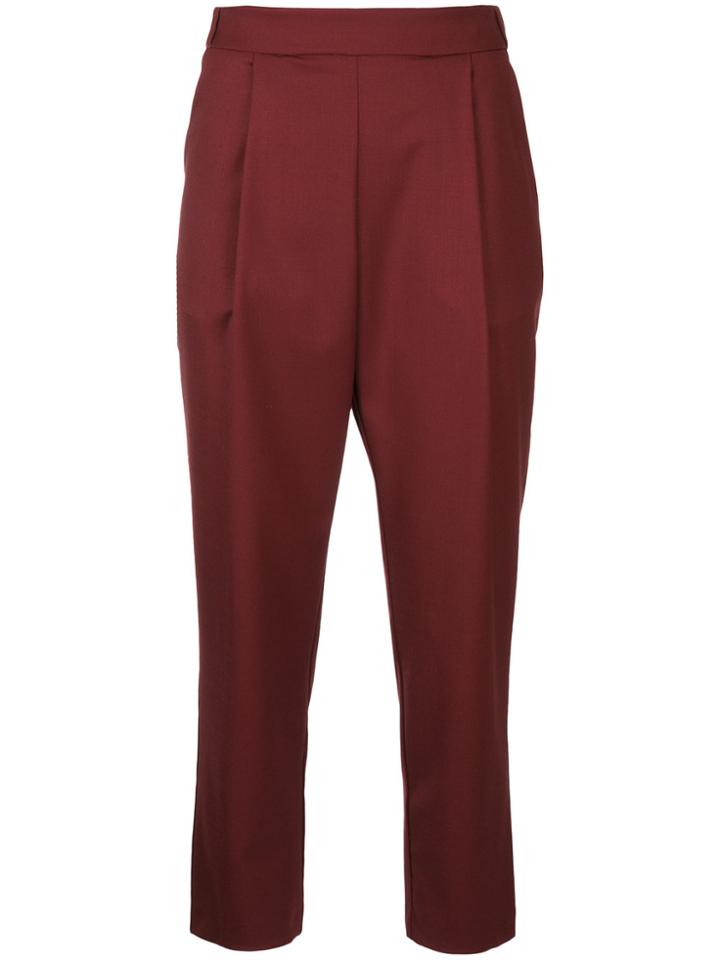 Erika Cavallini Cropped Trousers - Red