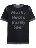 Mostly Heard Rarely Seen Logo Patch T-shirt - Black