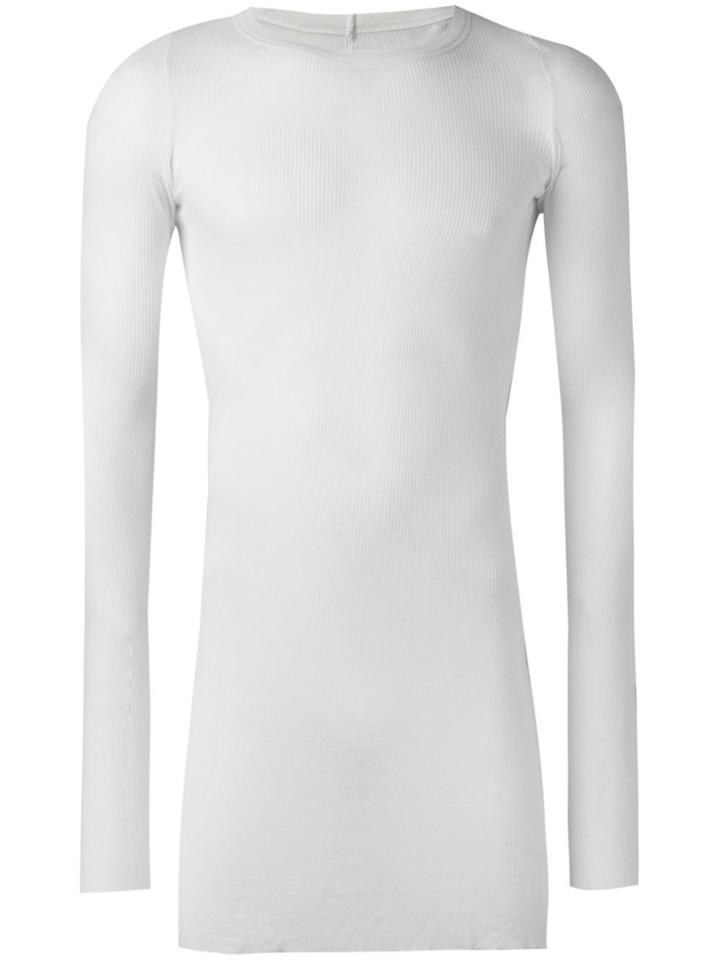 Rick Owens Long Length T-shirt - White