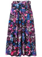 Marc Jacobs - Abstract Print Skirt - Women - Cotton/spandex/elastane - 4, Black, Cotton/spandex/elastane