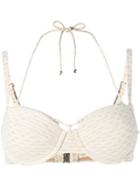 Marlies Dekkers - Holi Vintage Plunge Balcony Bikini Top - Women - Polyamide/spandex/elastane - 75c, Nude/neutrals, Polyamide/spandex/elastane