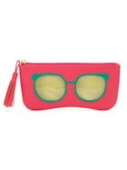 Sarah Chofakian Leather Sunglasses Case - Pink & Purple