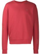 Off-white Diagonal Print Sweatshirt - Red