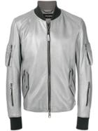 Dolce & Gabbana Zipped Bomber Jacket - Metallic