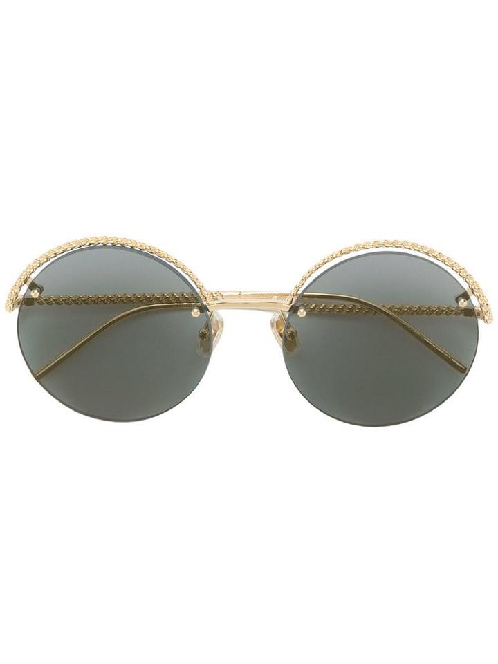 Boucheron Eyewear Round Sunglasses - Metallic