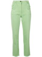 Etro Embroidered Slim Jeans - Green