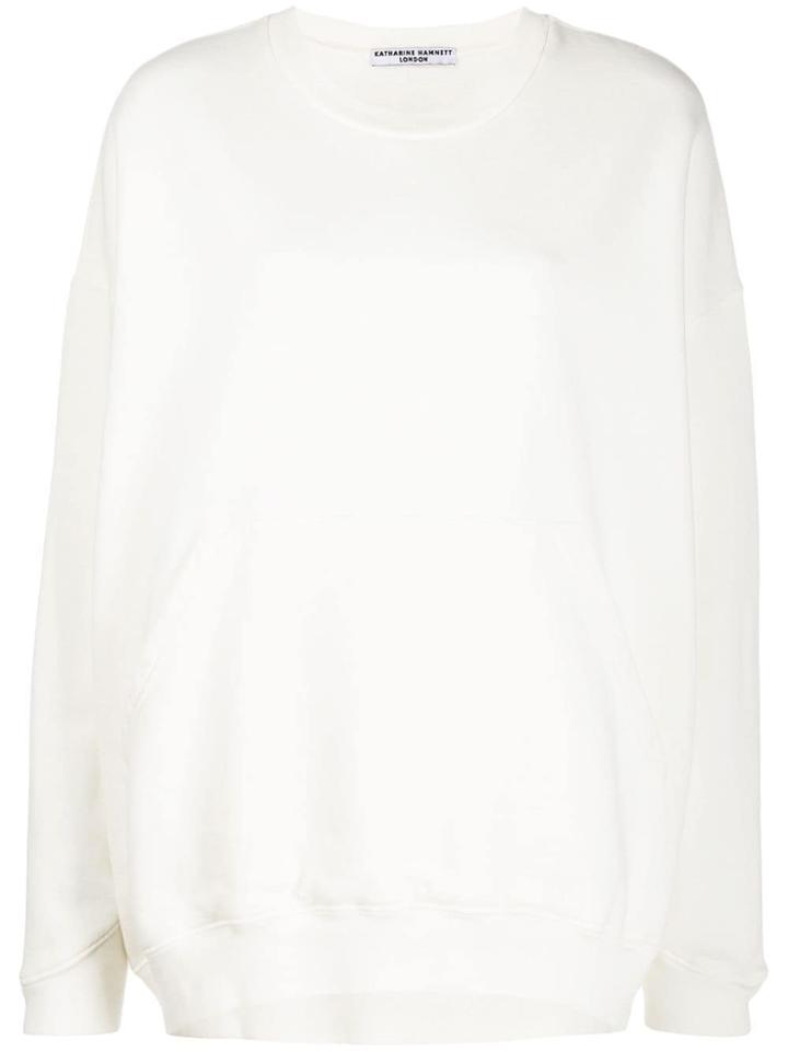 Katharine Hamnett London Joey Big Logo Sweatshirt - White