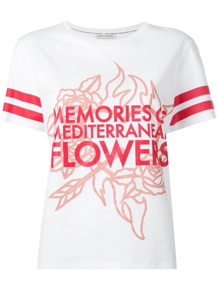 Each X Other Robert Montgomery T-shirt, Women's, Size: Large, White, Cotton