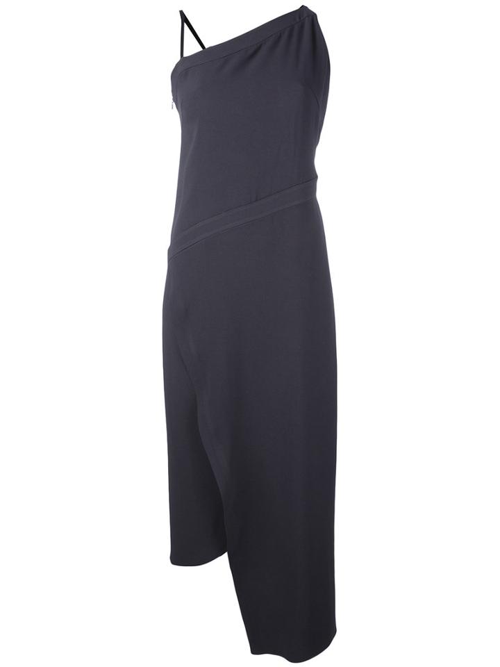 Lutz Huelle - One Shoulder Cocktail Dress - Women - Acetate/viscose - M, Grey, Acetate/viscose