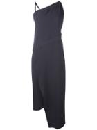 Lutz Huelle - One Shoulder Cocktail Dress - Women - Acetate/viscose - M, Grey, Acetate/viscose