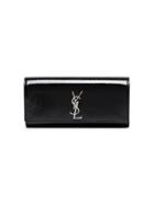 Saint Laurent Black Monogram Kate Patent Leather Clutch