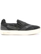 Roar Patchwork Skate Shoes - Black