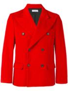 Gosha Rubchinskiy - Double Breasted Blazer - Men - Cotton/cupro - M, Red, Cotton/cupro