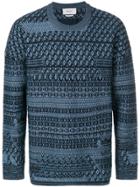 Pringle Of Scotland Oversized Sanquhar Jumper - Blue