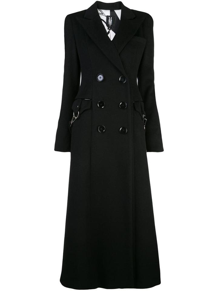 Victoria Hayes Double-breasted Coat - Black