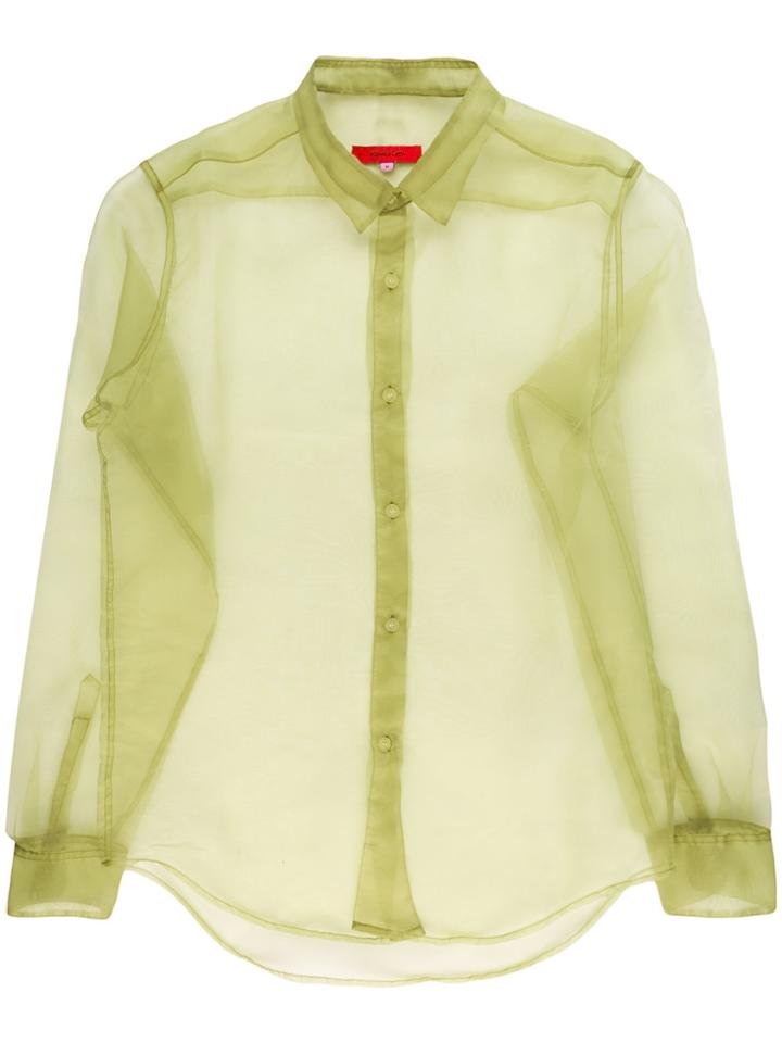 Eckhaus Latta Classic Sheer Shirt - Green