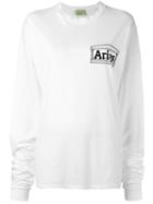 Aries Monster Print Sweatshirt, Women's, Size: 3, White, Cotton