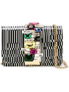 Gedebe Clicky Clutch, Women's, Black, Calf Leather
