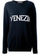Alberta Ferretti - Venezia Jumper - Women - Cashmere/virgin Wool - 46, Blue, Cashmere/virgin Wool